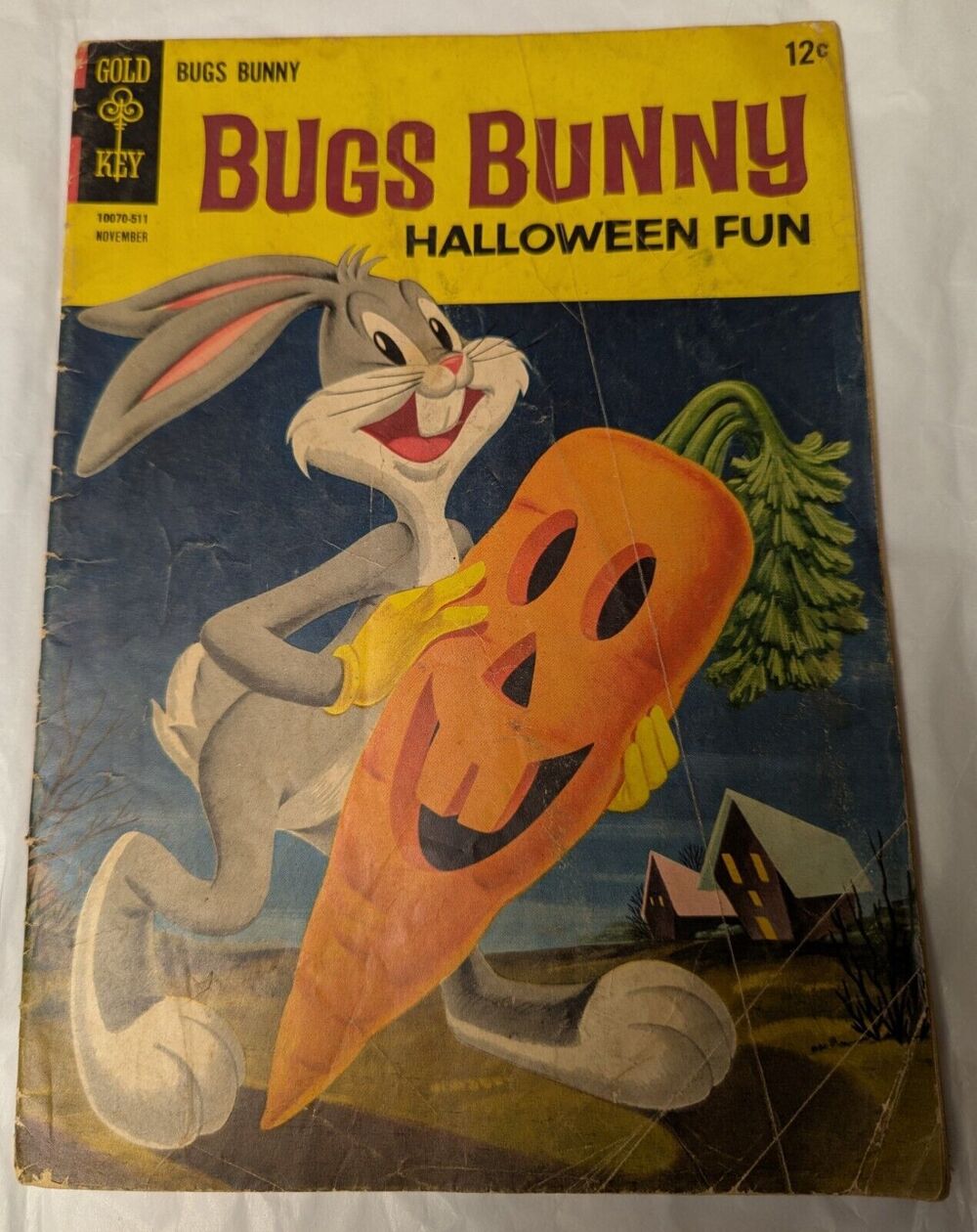 Bugs Bunny Comic Book GOLD KEY NOVEMBER 1965 Halloween Fun Vtg Cartoon Low Grade